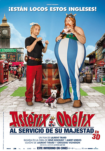 Póster Asterix y Obelix al servicio de su majestad 
